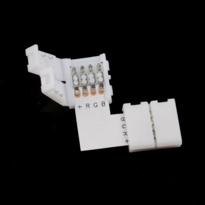 L-type wireless LED Strip Connector 5050 RGB LED Connector 10mm